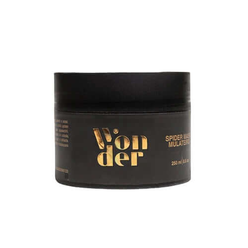 Spider Musk Mulateiro hair treatment, 250ml, enriched with Mulateiro and Argan oil for soft, shiny, and healthy hair.