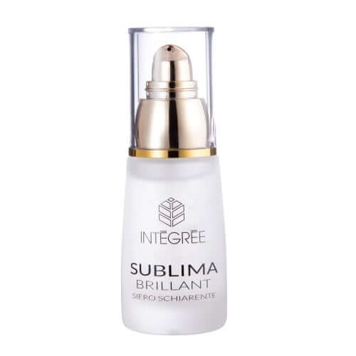 Brillant Siero Schiarente: 30ml bottle of antioxidant, brightening, and depigmenting serum for luminous skin.