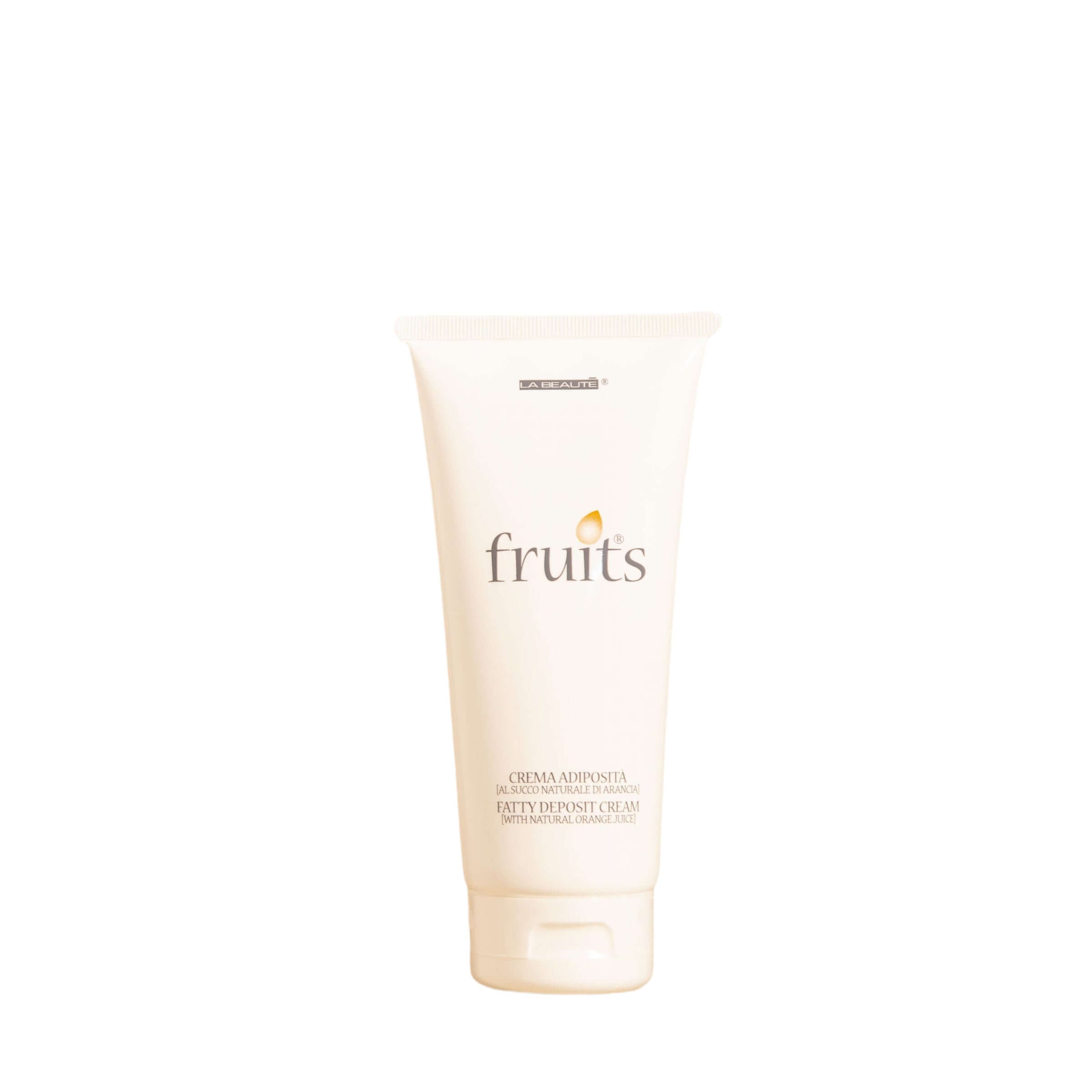 Crema Adiposità: lipolytic body cream with caffeine for localized fat reduction, 200 ml, by Fruits.