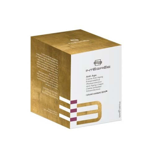 Crema Anti Aging Fotoprotettiva in confezione elegante, 50 ml, protegge dai raggi UVA/UVB e rivitalizza la pelle.