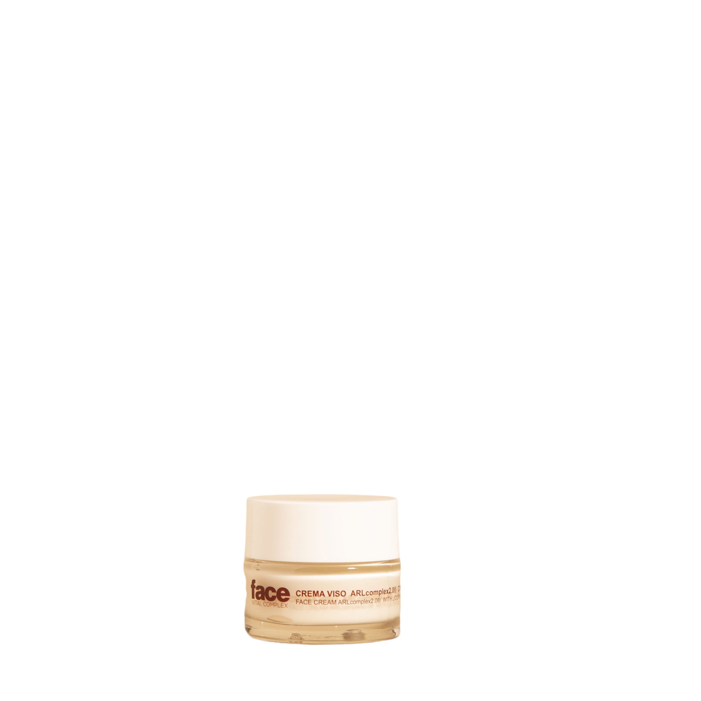 Crema ARLcomplex2.0 con Licopene: pro-age face cream with pomegranate, tomato oil, and Goji berries, 50 ml.