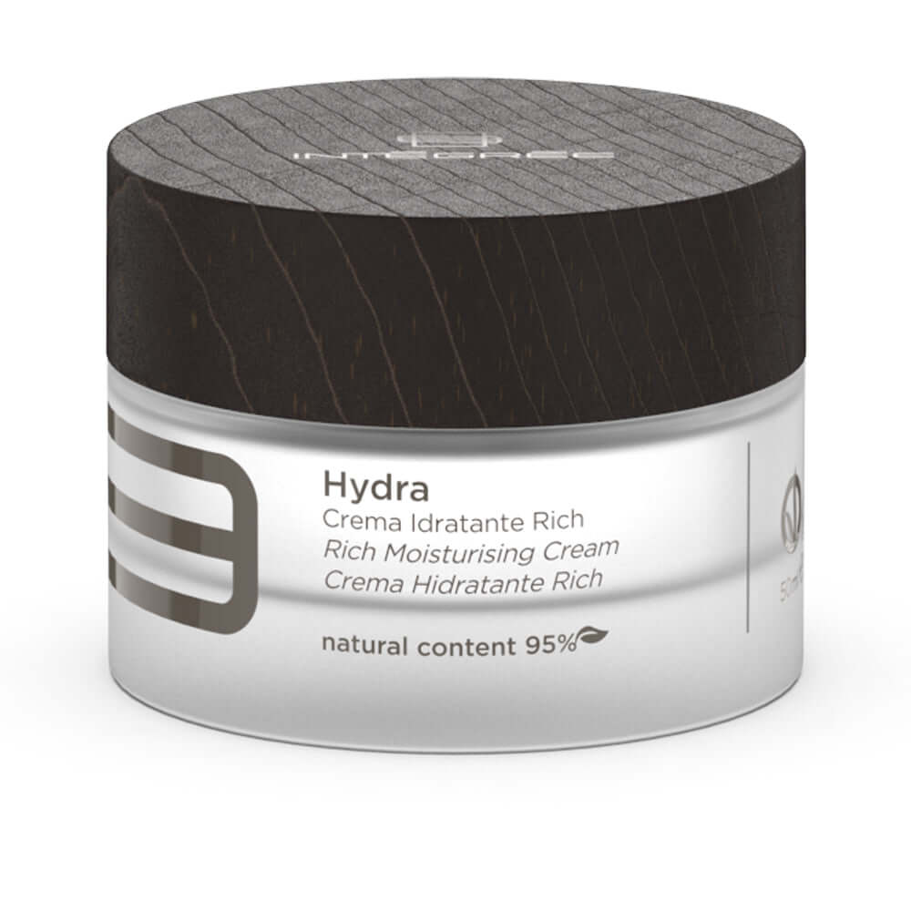 Crema Idratante Rich, crema idratante con 95% ingredienti naturali, per pelle protetta e ristrutturata, 50 ml.