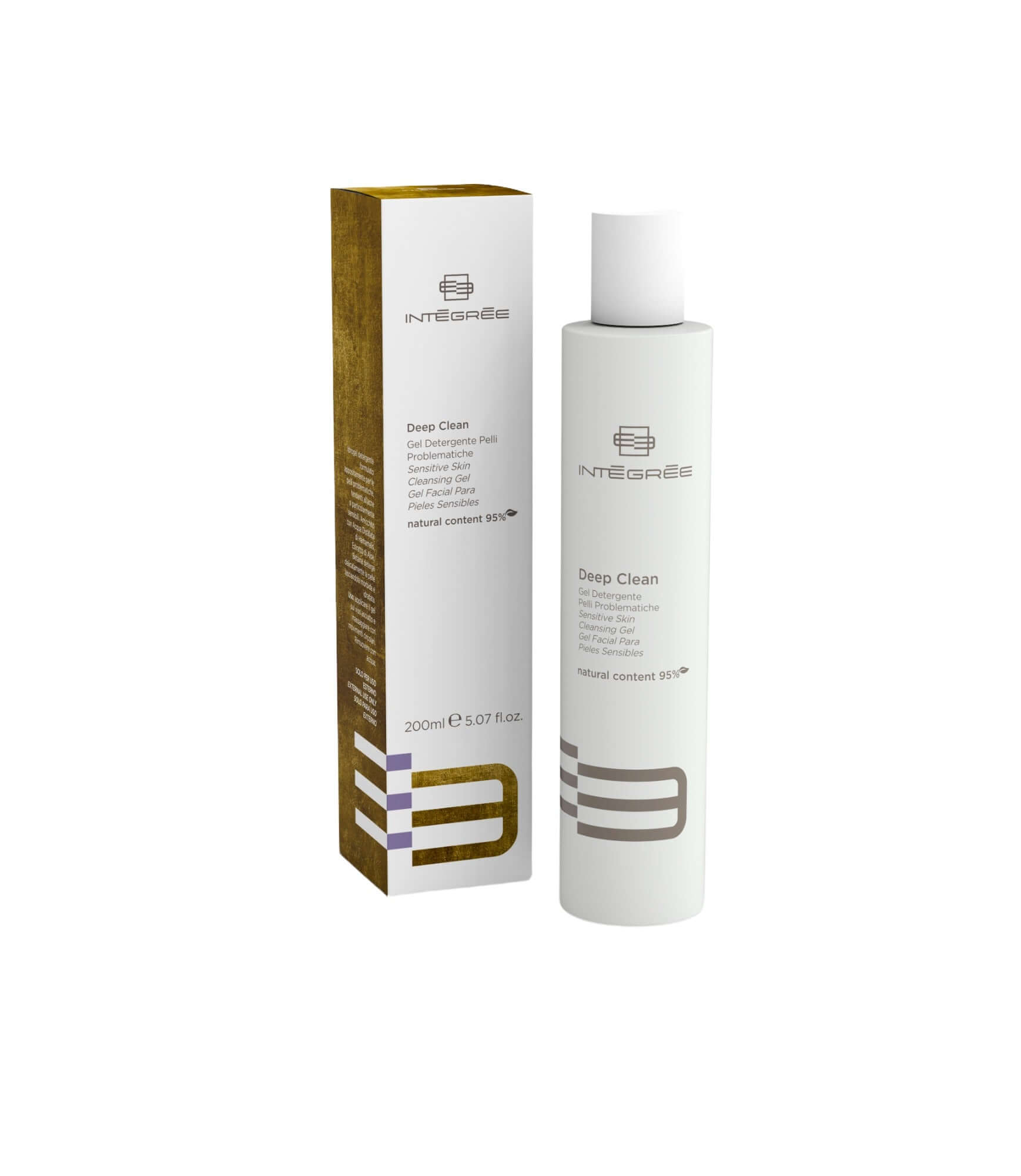 Gel detergente per pelli problematiche, 200 ml, ideale per acne e pelli sensibili, lascia la pelle morbida e idratata.