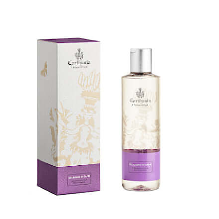 Gelsomini di Capri Bagno Schiuma in elegante packaging, 250 ml, con estratti naturali per pelle profumata e morbida.