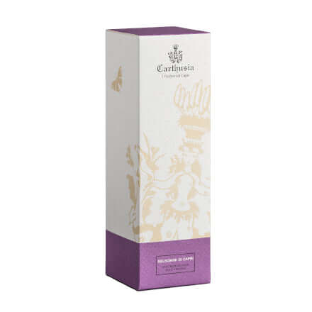 Gelsomini di Capri Bath Foam packaging with elegant design, enriched with natural extracts for soft, fragrant skin.