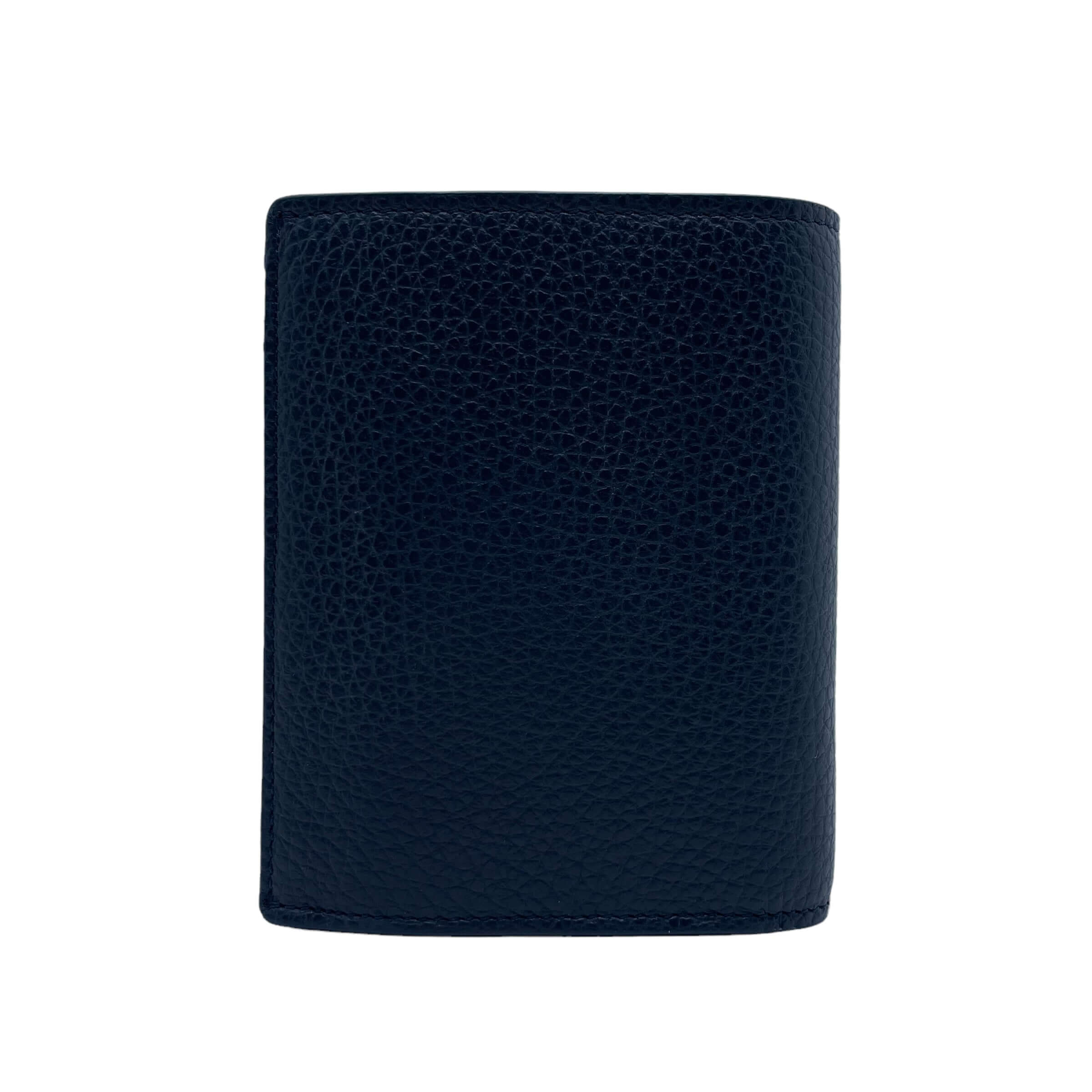 Portafoglio Micron in Pelle, pelle martellata, RFID antifrode, chiusura a bottone, made in Italy.