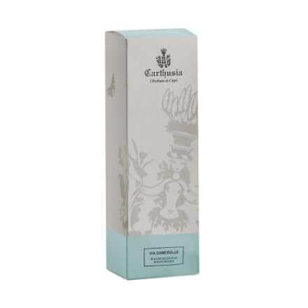 Via Camerelle Bagno Schiuma packaging, natural extracts for soft and fragrant skin, 250 ml.